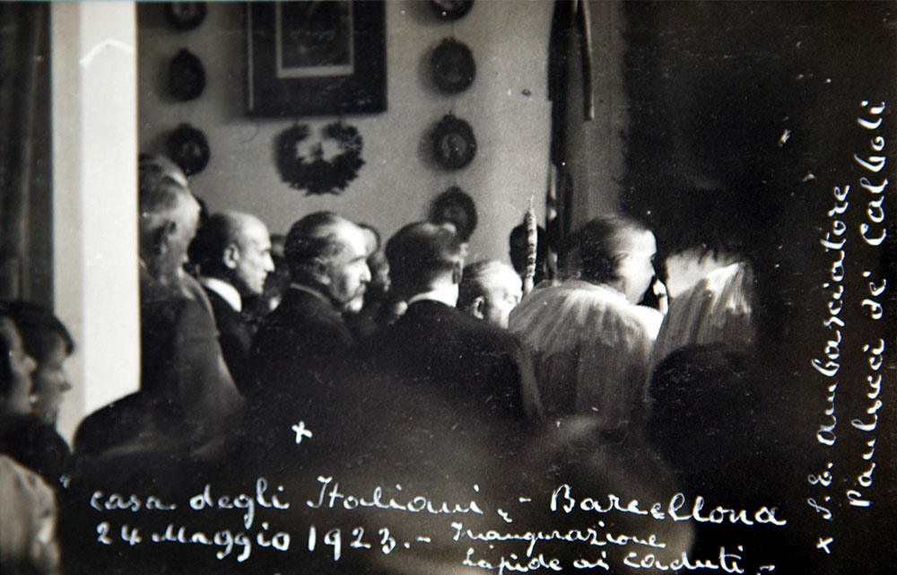 1923 Inaugurazione lapide caduti