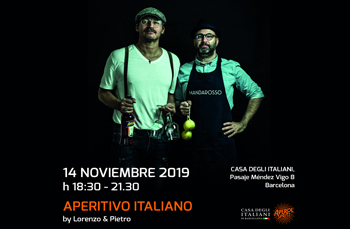 Ore 18:30 - Aperitivo Italiano by Lorenzo & Pietro