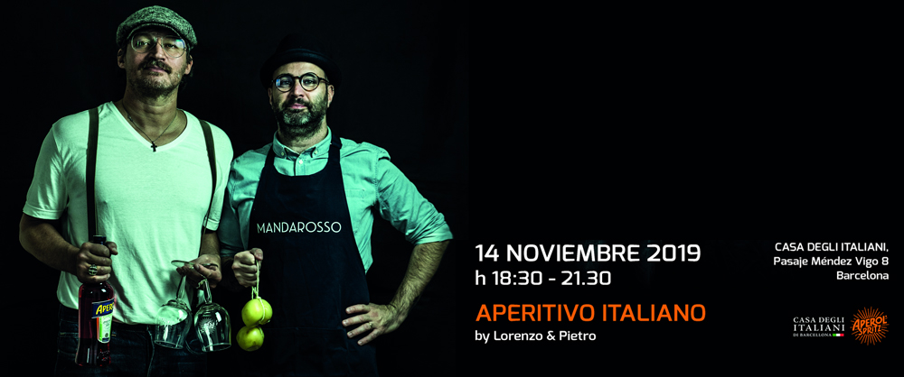 Ore 18:30 - Aperitivo Italiano by Lorenzo & Pietro