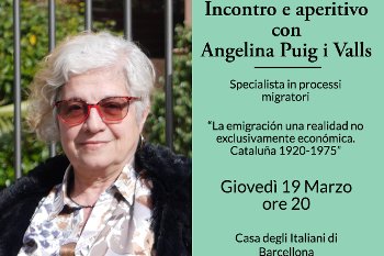 Hora 20:00 - Incontro e aperitivo con Angelina Puig i Valls