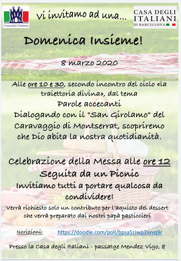 Hora 10:30 - Domenica Insieme versione Picnic