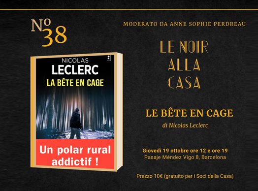 CLUB DE LECTURA LE NOIR ALLA CASA, puntata n 38