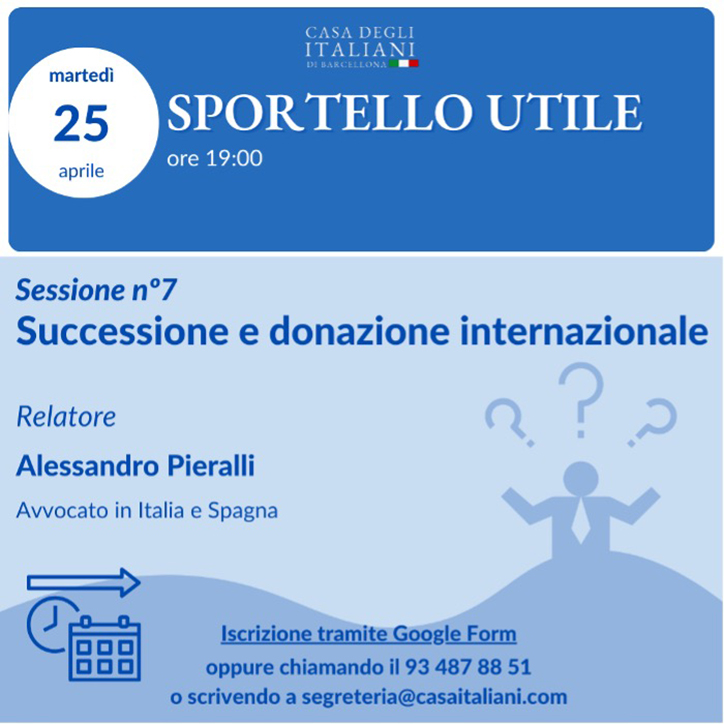 SPORTELLO UTILE Successione e donazione internazionale