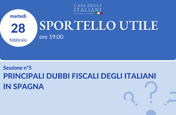 Sportello Utile Principales dudas fiscales italianas en Espaa