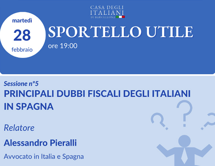 Sportello Utile Principales dudas fiscales italianas en Espaa