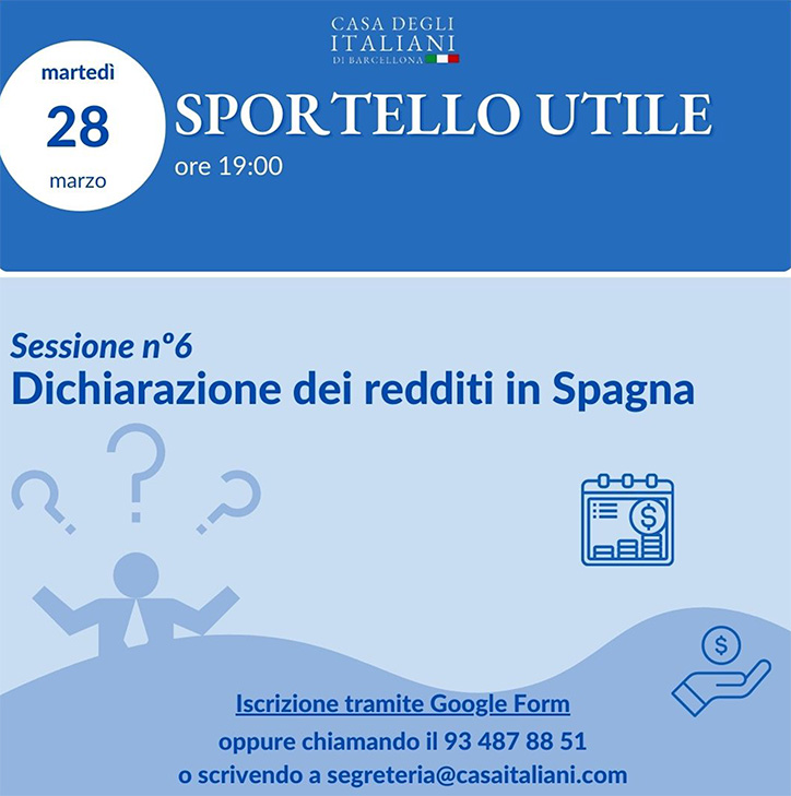 Sportello Utile La declaracin del IRPF en Espaa